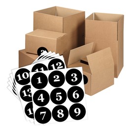 Number Stickers, Numbers Stickers, Black Consecutive Number Stickers (1 to 50), 5 cm (2 Inch), Numbered Stickers, Ideal for Inventory, Storage, Organising, Boxes, Bins, Toolbox, Lockers & More,