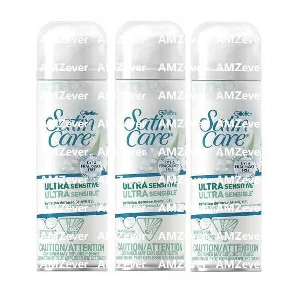 Gillette Satin Care Shave Gel Ultra Sensitive 7 oz NEW