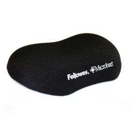 Fellowes Plush Touch Utility Wrist Rest with Foam Fusion Technology, Black 9355801