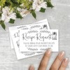 50 Bridal Shower Recipe Request Cards - Laurel and Utensil