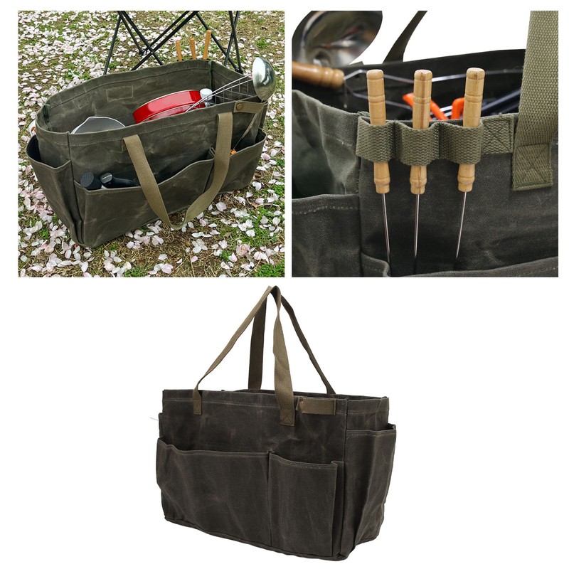 Canvas Pot Bag Waterproof Wearproof Large Capacity Comfortable Grip Canvas
