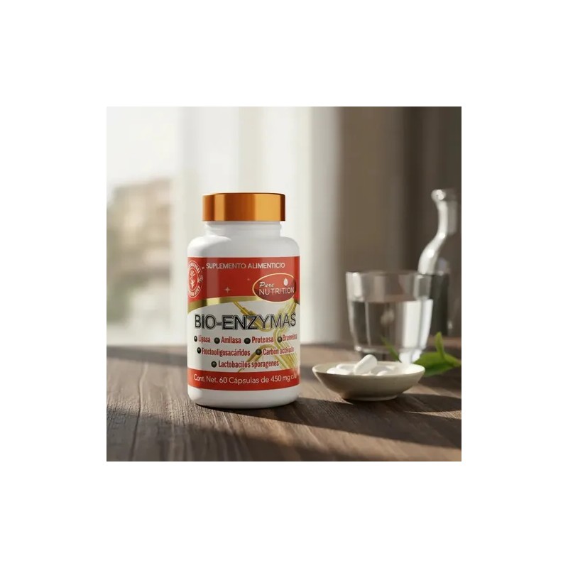 Enzimas Digestivas Keep Natural 60 Caps Mejor Digestión Sin Sabor