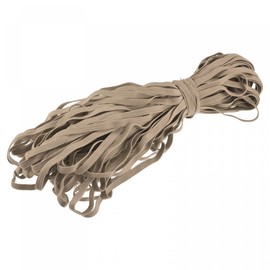 sourcing map Flat Elastic Cord for Sewing 1/4 inch 6mm 33 Yards Knit Heavy Stretch Strap Cord Rope for Crafts DIY Khaki
