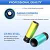 ZOYAKKI 1/2" Drive Wheel Protector Impact Socket,4 PCS Metric Size