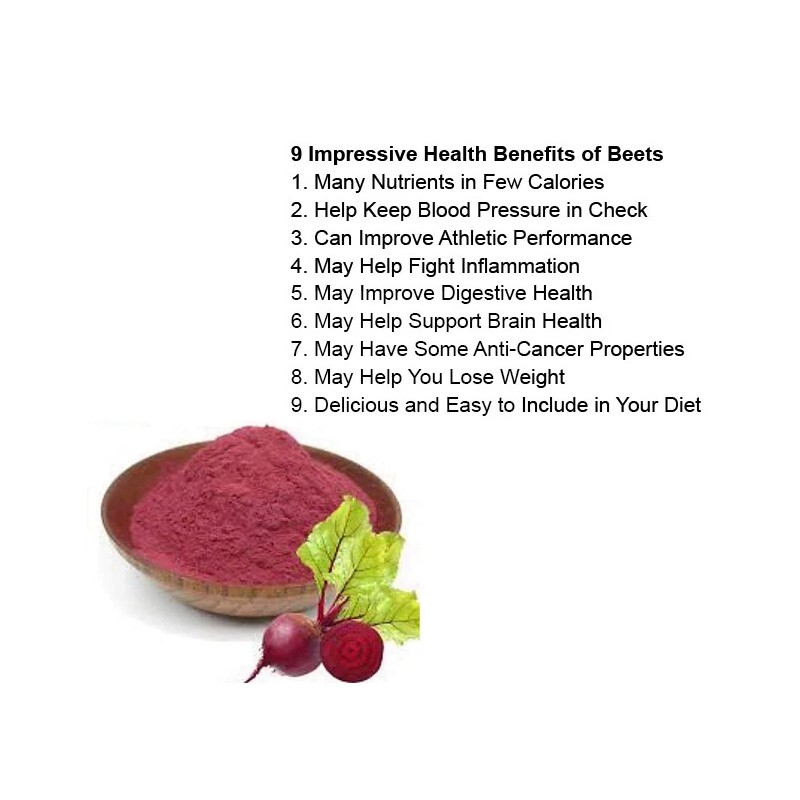 ACTIVE NUTRILIFE Organic Beet Root Powder Raw Non GMO Pure