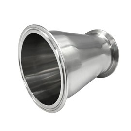 Beduan Reducer Tri Clamp Ferrule Stainless Steel 304 Sanitary Fitting 4" Tube OD to 3" Tube OD (Pack of 1)