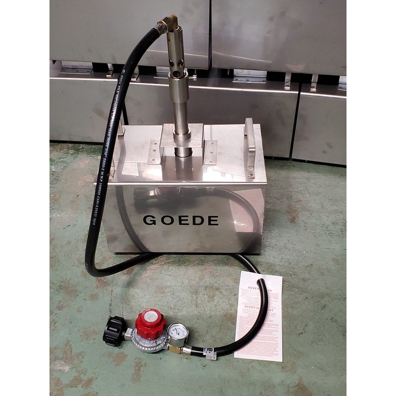 GOEDE G-2-90 Stainless Steel Forge/Foundry Burner with Regulator and Gauge