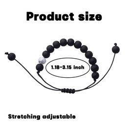 Matching Couple Bracelets Gifts for Him And Her Long Distance Touch Bracelets Gifts for Couples Best Friends Boyfriend Husband Valentines Day Gifts for Him Her Wife Girlfriend Howlite Bracelet Set