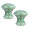SOLUSTRE Scraping Massage Tool Jade Chakra Healing Relaxing Stone Mushroom
