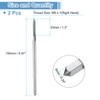 sourcing map 2pcs Straight Flute Thread Taps, M6 x 1