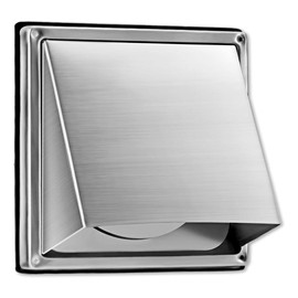 Geroosaty 4-Inch External Extractor Wall Vent Outdoor Cushioned Non Return Flap