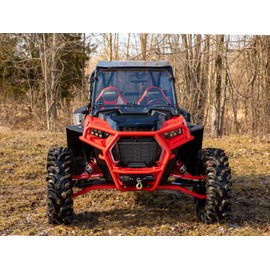 SuperATV Winch Mounting Plate for 2018-2021 Polaris RZR XP Turbo S | 2019-2021 RZR XP 4 Turbo S | Heavy Duty Steel Plating | For Use with SuperATV Bumper ONLY | Does Not Include Winch