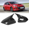 1 Pair Rearview Mirror Cap Carbon Fiber Horn Style Protective