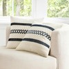 MIULEE Pack of 2 Boho Pillow Covers Black 12x20 Inch