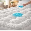 Waterproof Mattress Topper Queen - Extra Thick Breathable Bamboo Mattress