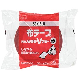 Sekisui Kagaku Kogyo Sekisui Cloth Tape No. 600V Color Red N60RV03