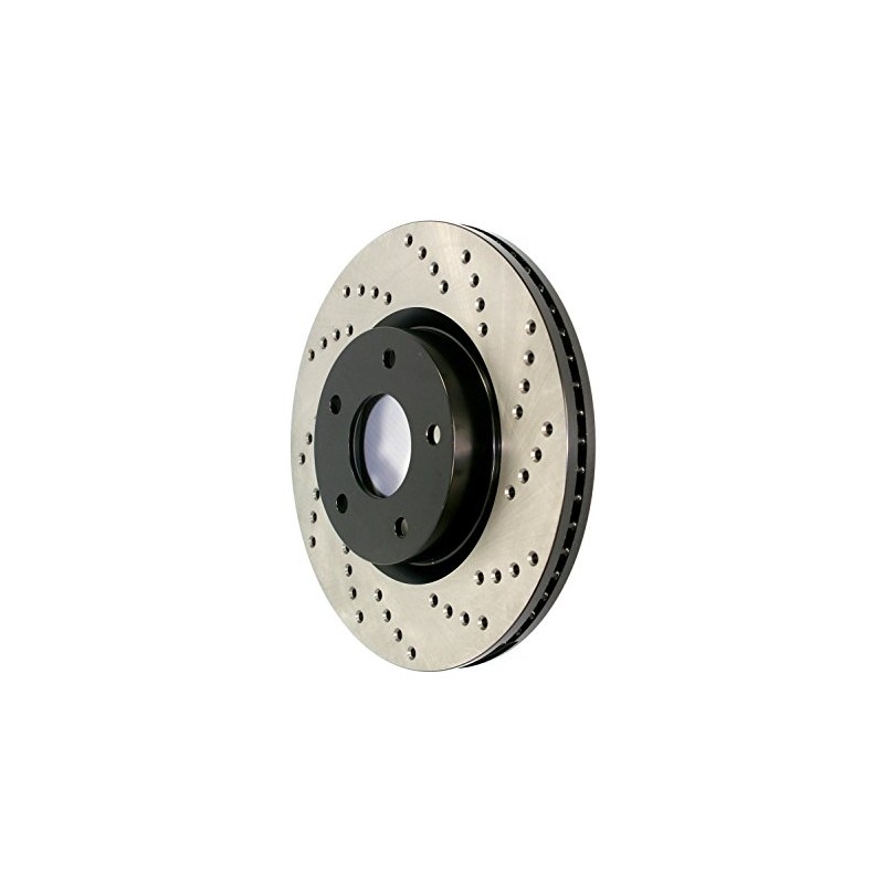 StopTech 128.33129L Sport Cross Drilled Brake Rotor (Rear Left), 1
