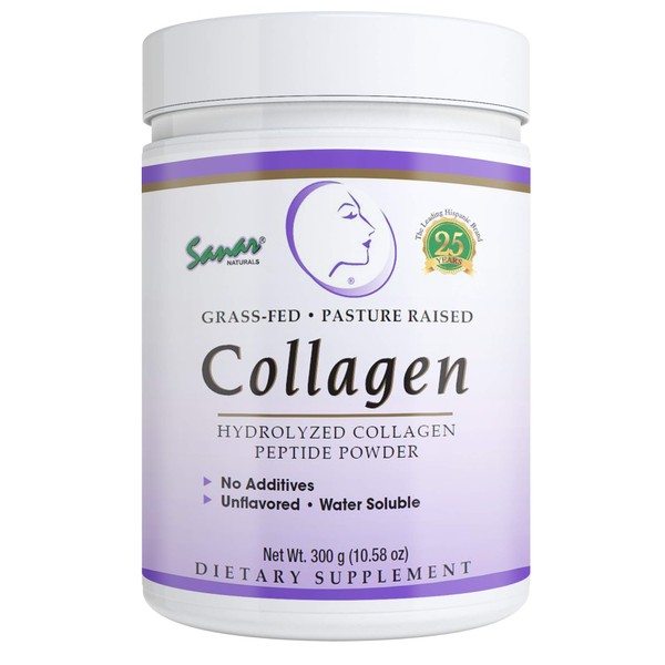 Sanar Naturals Collagen Peptides Powder, Unflavored - Hair, Skin, Nail, Joint Support - Reduce Wrinkles and Improve Skin Elasticity - Hydrolyzed Collagen Supplement, 10.58 oz