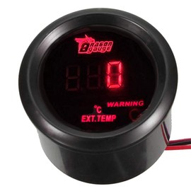 ESUPPORT Universal Car Motor 2" 52mm Digital Red LED Light Display Exhaust Gas Temperature Gauge Meter EGT EXT Gauge