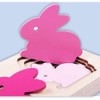 jojofuny 1 Set Multi Layered Puzzles Cartoon Bunny Rabbit 3D