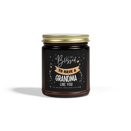 Grandma Scented Candle, 9oz - Size: 9oz, Color: Amber, Scent: Mango Coconut