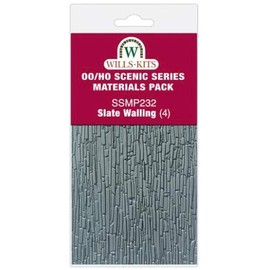 Wills SSMP232 Slate Walling approx 130x75x2mm Plastic Sheets (Pk4)
