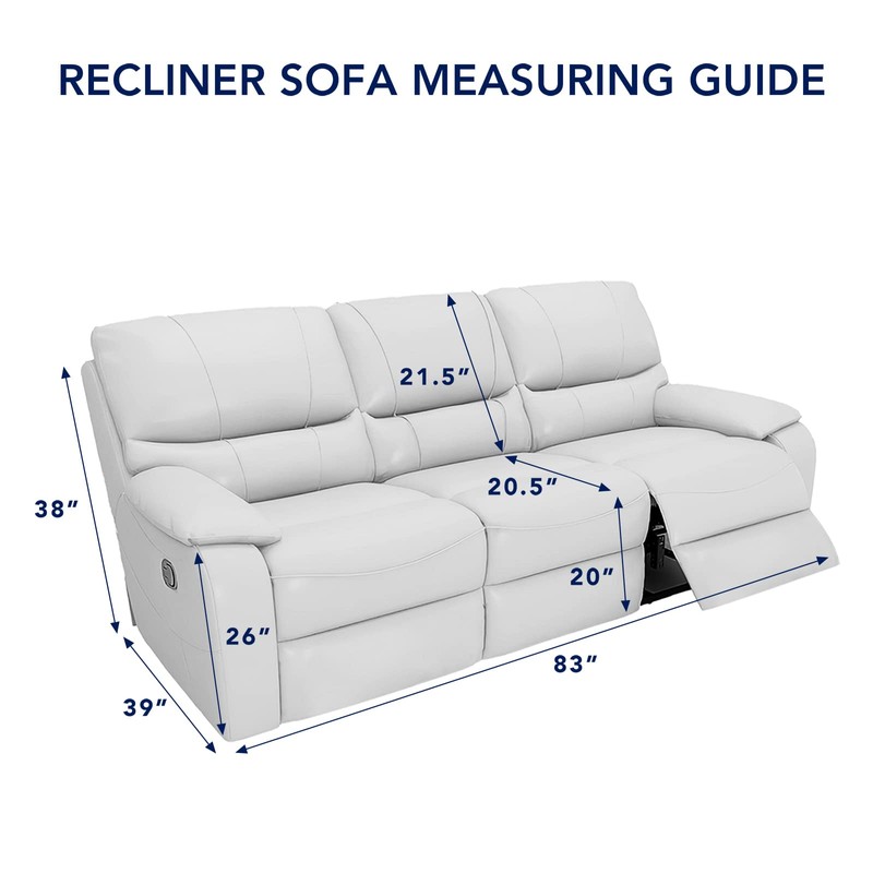 PureFit Water Resistant Reversible Sofa Covers for Reclining Sofa 3