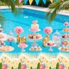 AIBIIN 3Pcs Summer Tablecloths Beach Theme Disposable Tablecloth Hawaiian Birthday