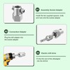 Upgraded Stainless Steel Trailer Jack Drill Adapter,Crank Handle Cordless Drill