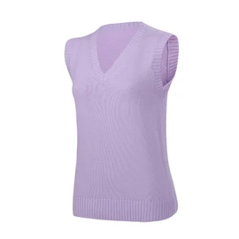 MIRIPARIS Cotton Knit Vest, School Vest, Plain, 100% Cotton, V-Neck, Uniform, School Vest, Vest, lavender