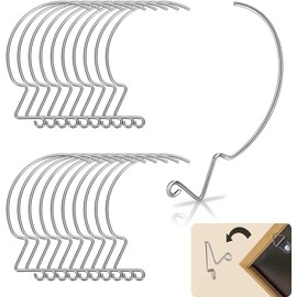 20Pcs Picture Hangers for Drywall Picture Hanging Hooks Heavy Duty Picture Hangers Wall Hangers Without Nails for Hanging Pictures, Photos, Mirrors (Taper)