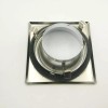 ECO lighting 4" INCH RECESSED CAN LIGHT CHROME REFLECTOR SQUARE