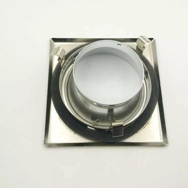 ECO lighting 4" INCH RECESSED CAN LIGHT CHROME REFLECTOR SQUARE