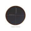 Sunnydaze Round Magnetic Chalkboard for Wall with Pine Frame -
