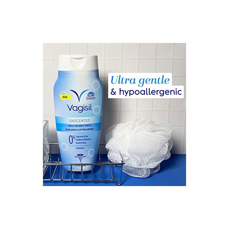 Vagisil Intimate Wash Unscented eComm Singles 12 onzas
