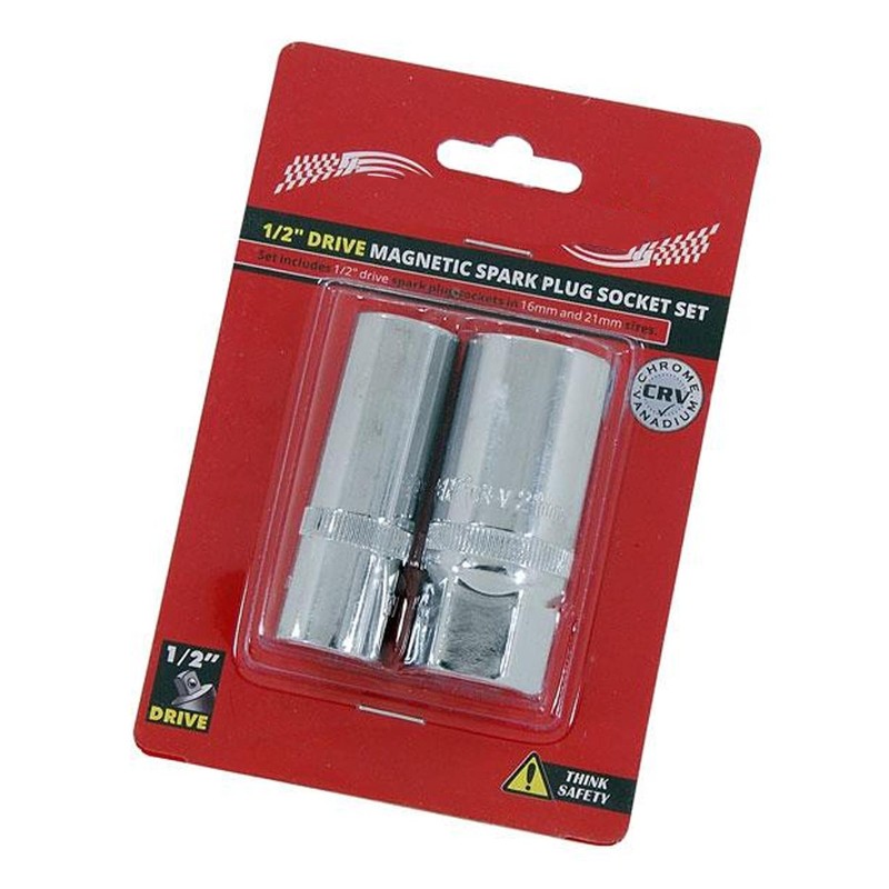 Dapetz® 2Pcs Spark Plug Socket, 1/2 Inch Universal Magnetic Thin