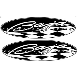Unbranded Baja Performance Boat Yacht Decals 2PC Set Vinyl High Quality New 32” OEM