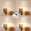 Plug in Pendant Light, Rattan Hanging Lights with Plug in