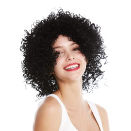 WIG ME UP - VK-11-1B Women's Wig Short Voluminous Curly Curly Curls Black