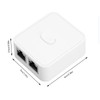 2 Port Gigabit Network Switch, RJ45 Gigabit Ethernet Network Switch