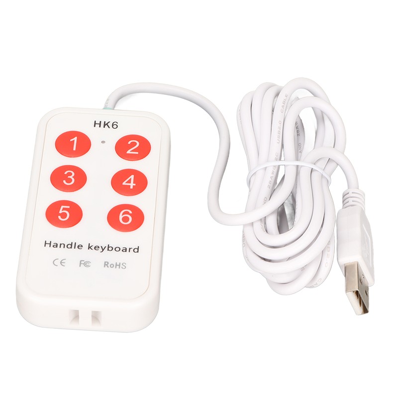Programmable Keypad Small USB 6 Keys Programming Customization Handheld Switch
