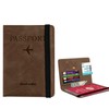 Velaci Passport Case, Skimming Prevention, Multi-functional Storage Space, High-quality PU