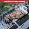 WillBBQ Heavy-Duty BBQ Grill Plate Topper – Stainless Steel Tray