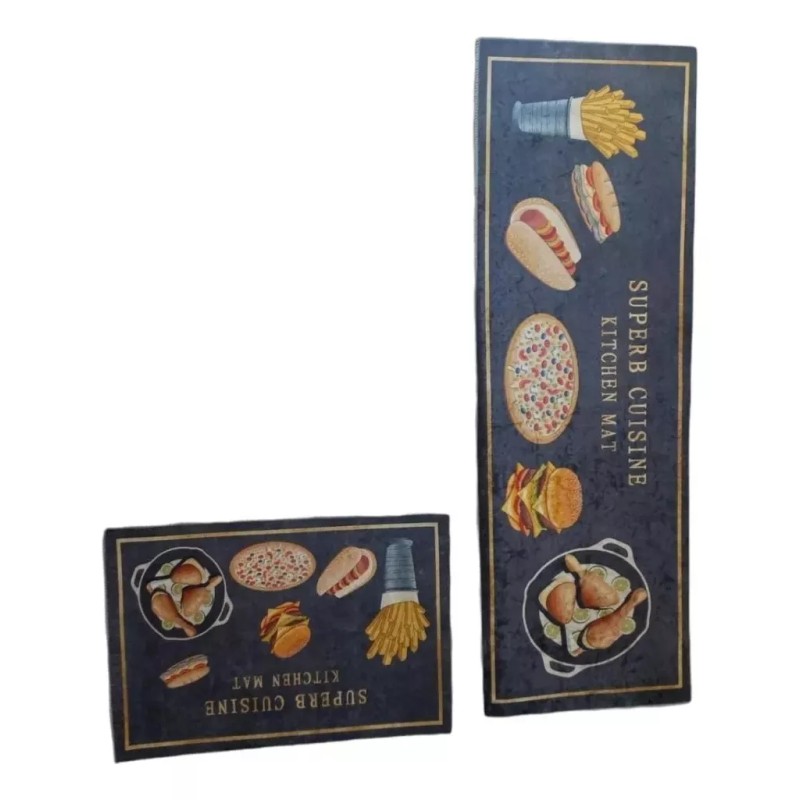 Carvapet Juego De Tapetes Para Cocina Impermeable Antideslizante