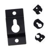 TEHAUX 20pcs Heavy Duty Iron Keyhole Speaker Hangers Durable Wall