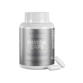 Omega 3-6-9 Cápsulas con Colágeno Marino Hidrolizado y Astaxantina - Aceite de Pescado con DHA y EPA - 90 Cápsulas 500 mg - Sin Sabor
