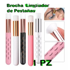 Mafab Brocha Limpieza Extensiones De Pestañas Rosa, Blanca Suave
