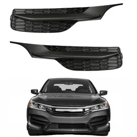 labwork Front Bumper Fog Light Cover Driver Left Side and Passenger Side Replacement for Honda Accord 2016-2017 1102T2FA51 71112T2FA51