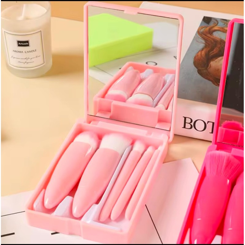 Makeup Brushes 5 pieces (Pink)