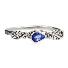 Lapis Lazuli Gemstone 925 Sterling Silver Ring Mood Ring Style Solitaire Feeling for Women and Girls, Sterling Silver Gemstone Lapis Lazuli Sterling silver, Lapis Lazuli